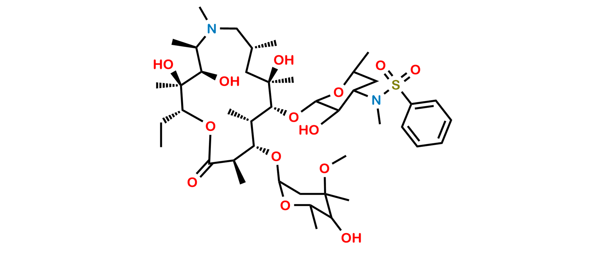 3'-N-Demethyl-3'-N- (phenylsulfonyl) azithromycin